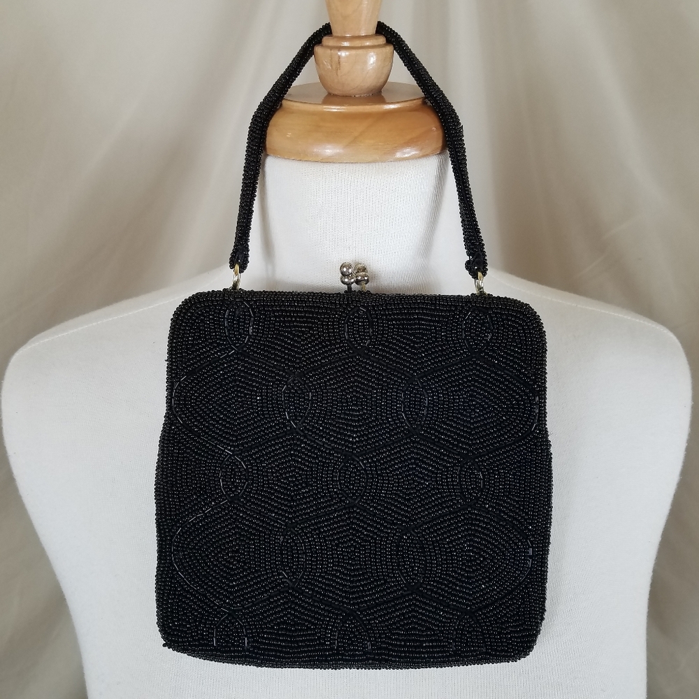 Black Beaded Purse